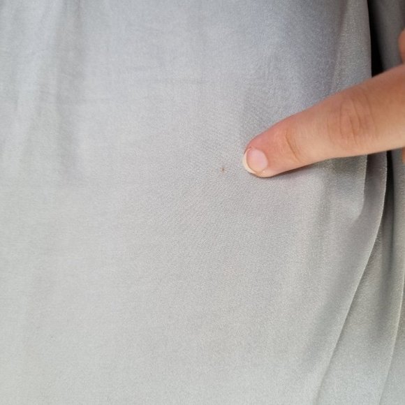 Witchery Sage Green Short Sleeve Deep V-Neck Midi Dress with Belt Size 12 - Picture 7 of 7